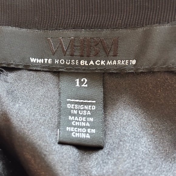 White House Black Market Black Floral Lace Pencil Skirt - Picture 3 of 8